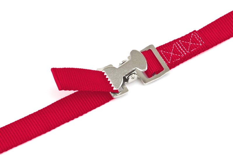 PowerTye 1in x 4ft Utility Lashing Strap - Made in USA - 150 lb. Working Load Limit / 450 lb. Breaking Strength - Red (4-Pack) - Image 3